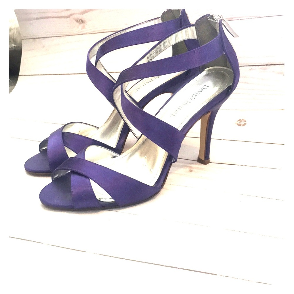 David’s bridal purple heels